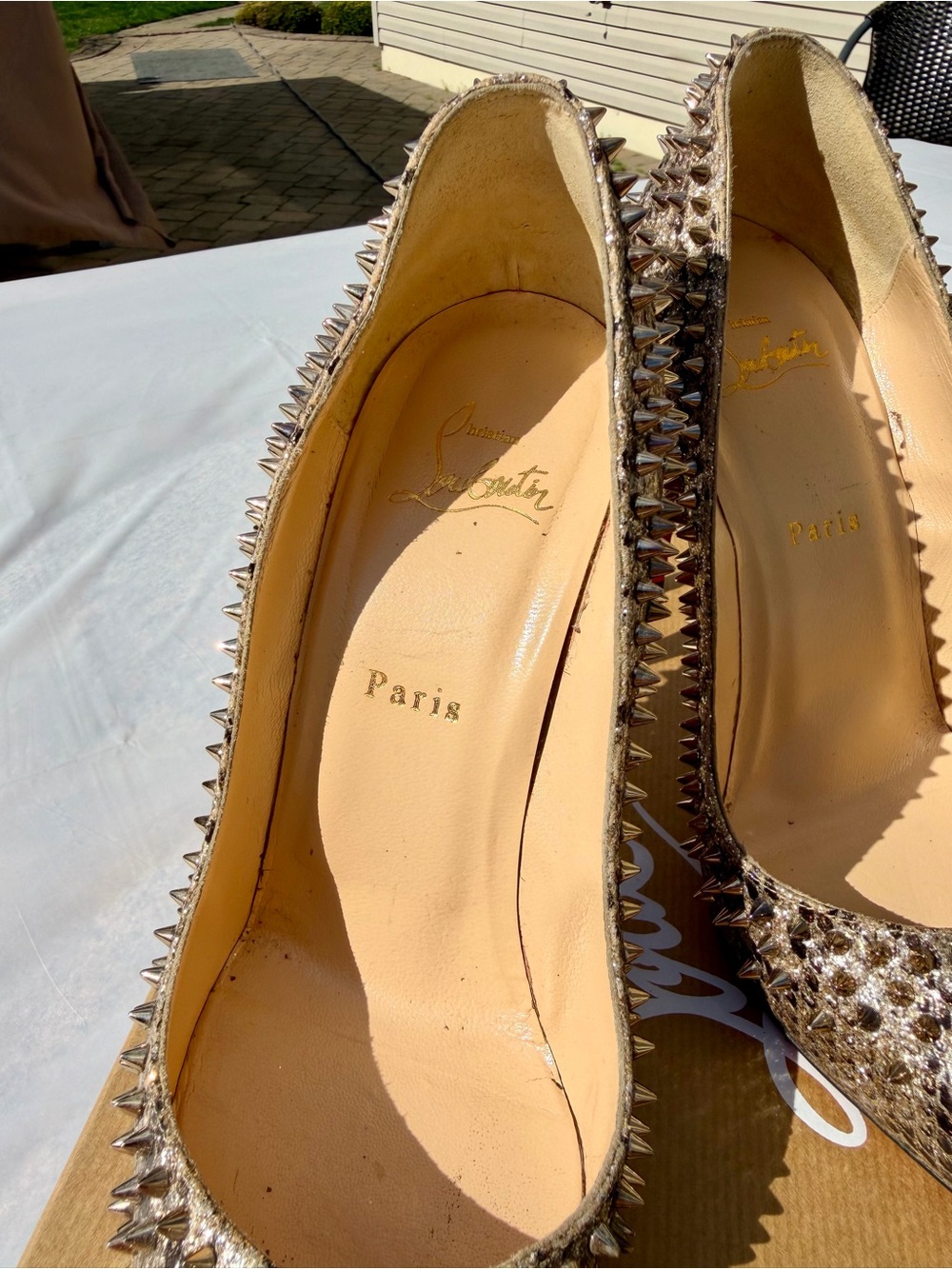 Christian Louboutin Snakeskin Pigalle Potpourri Strass 120 Pumps 39.5 - Picture 7 of 9